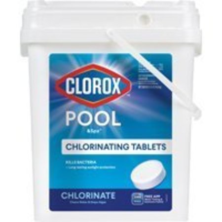 Clorox Clorox Pool & Spa Active99 22435CLX Chlorinating Tablet, Solid, Chlorine, 35 lb Bucket 22435CLX